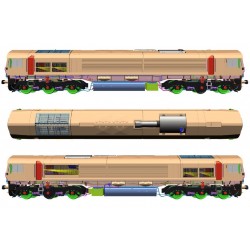 7D-066-003 - 7D-066-003 O GAUGE CLASS 66709 GBRF SORRENTO MSC LIVERY