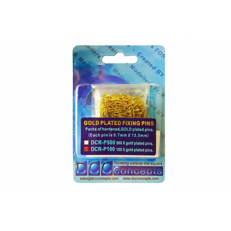DCR-P100 - Pack of 100 Gold Plated Pins