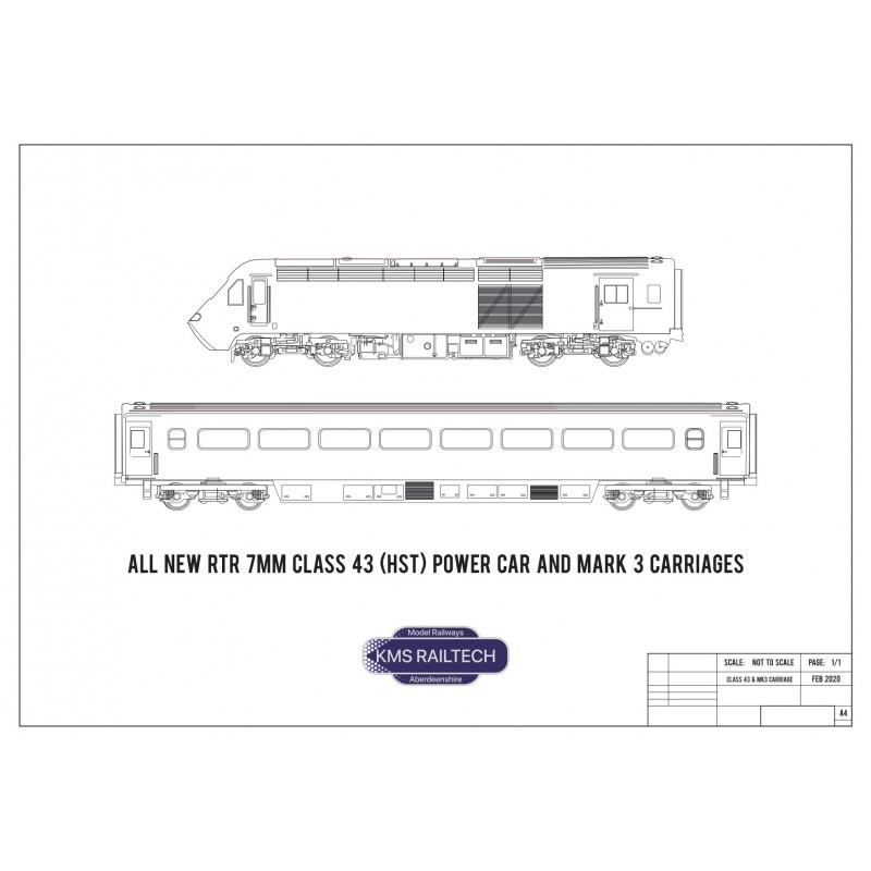 7mm MK3 Loco-haul Coaches by KMS Railtech