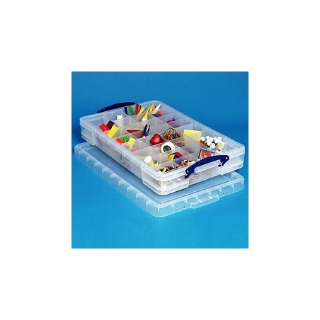 Really Useful Box - 20L 2 Large Trays 16 compartments Choice of colours