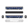 2P-006-KMS2 - N Gauge First Caledonian Sleeper - White Band Mk3 Twin Pack