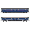 2P-006-KMS2 - N Gauge First Caledonian Sleeper - White Band Mk3 Twin Pack