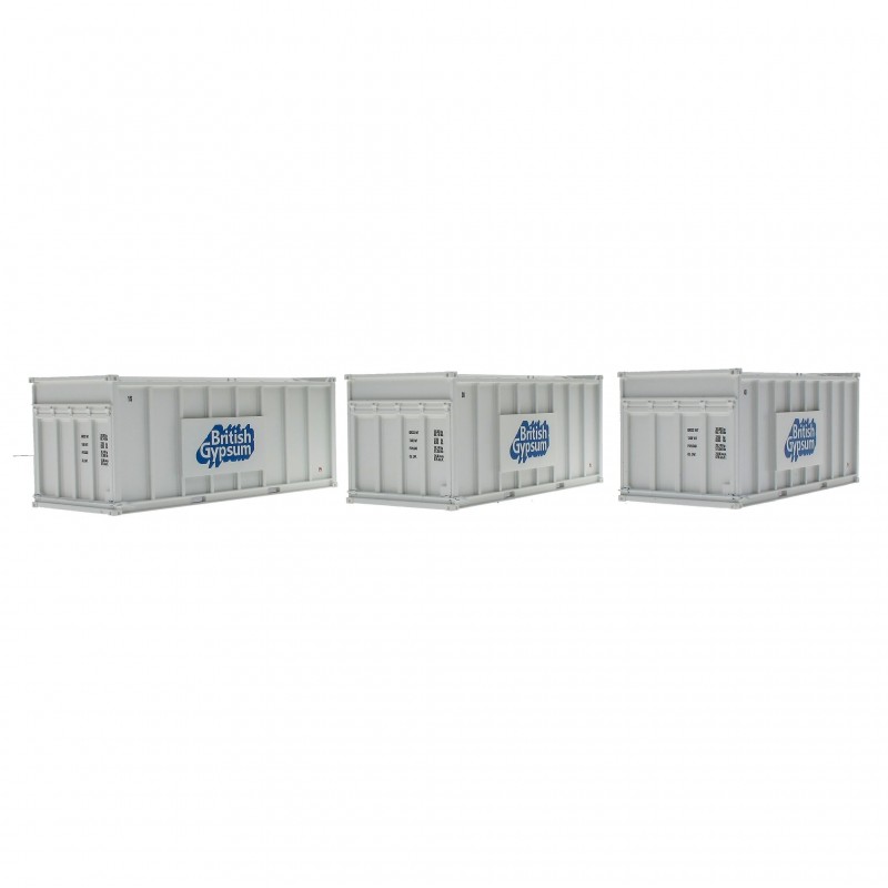 ACC2255GYPA - Pack of 3 Gypsum 20' Containers - White Containers