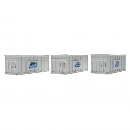 ACC2255GYPA - Pack of 3 Gypsum 20' Containers - White Containers