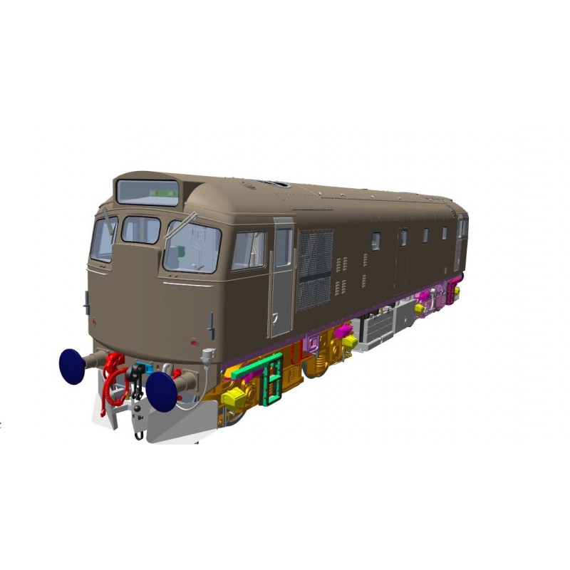 2771 - O Gauge Class 27 - BR plain green 5370 (full yellow ends) WEATHERED