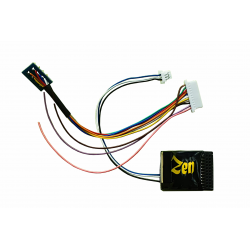 DCD-ZN218.6 - Zen Black Decoder: 21 pin MTC and 8 pin connection. 6 full power functions.