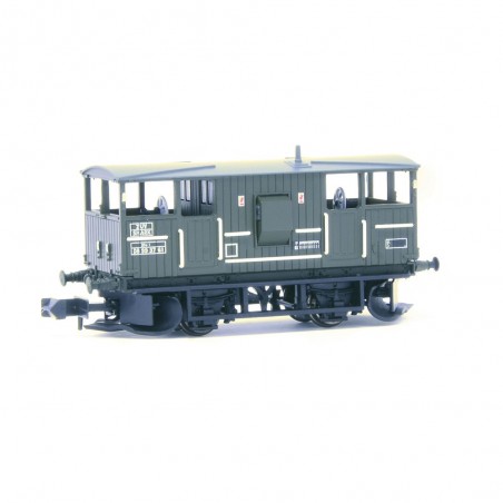 E87519 - BR 20T 'Shark' Ballast Plough Brake Van BR Departmental Olive Green