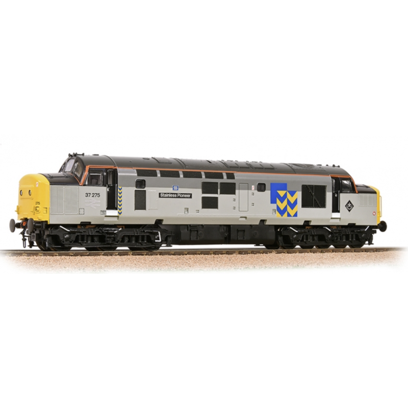 32-778RJ - Class 37/0 37275 'Stainless Pioneer' BR Railfreight Metal Sector Livery - Regional Exclusive