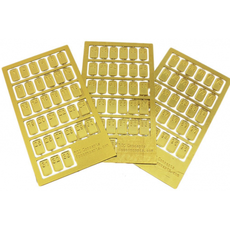 DCP-CS99 - Cobalt-S Numbers Etched Brass (Numbers 1~99)