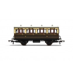 R40065 - GWR, 4 Wheel Coach, 1st Class, 143 - Era 2/3