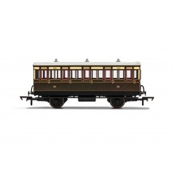 R40066A - GWR, 4 Wheel Coach, 3rd Class, 1882 - Era 2/3