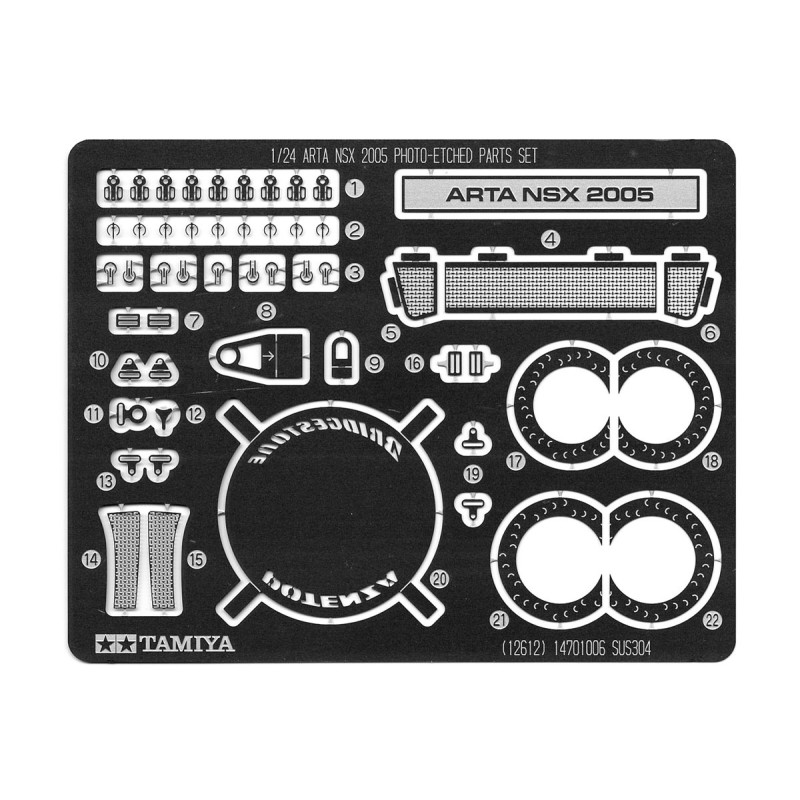 12612 - Arta NSX Photo Etch Parts