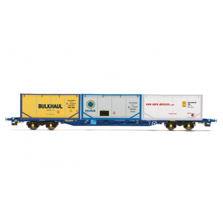 R60045 - Touax, KFA Container Wagon, with 3 x 20’ Tanktainers - Era 11
