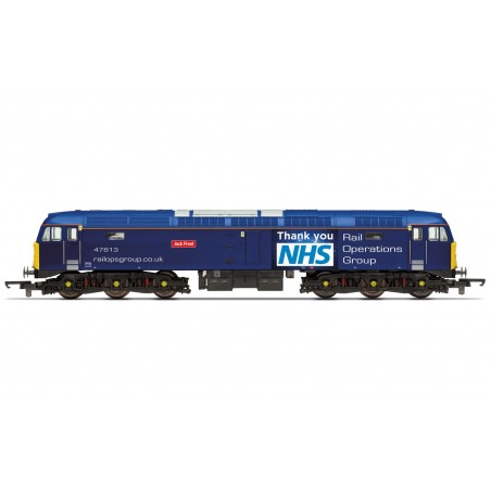 R30042TTS - RailRoad Plus ROG, Class 47, Co-Co, 47813 ‘Jack Frost’ - Era 11