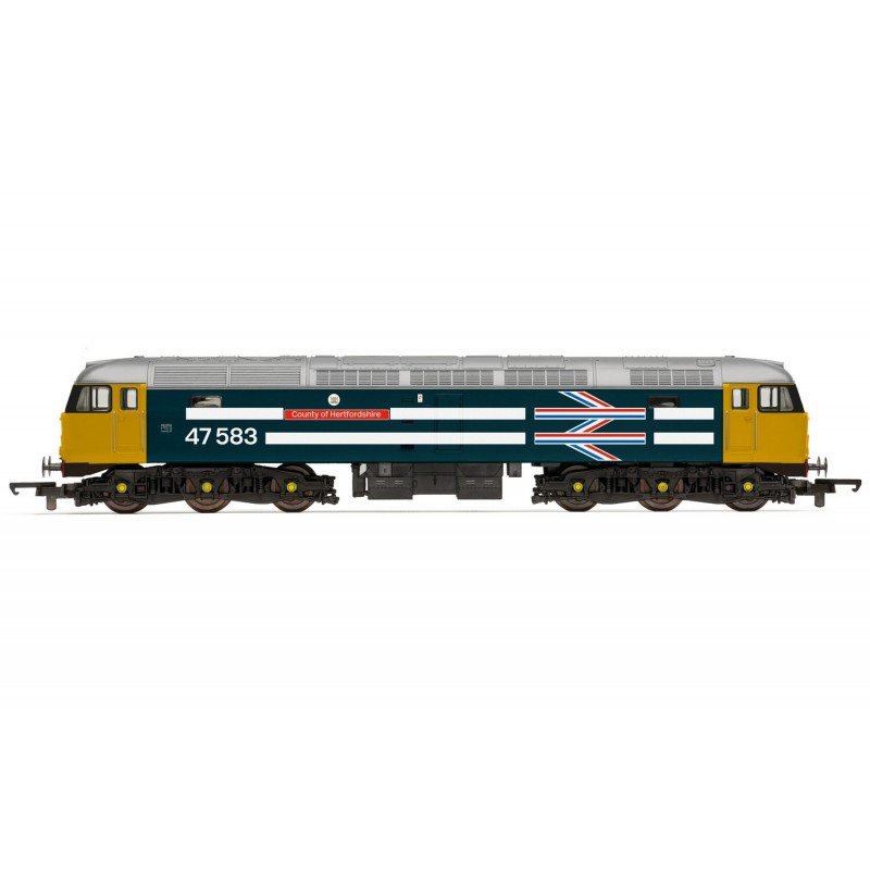 R30040TTS - RailRoad Plus BR, Class 47, Co-Co, 47583 ‘County of Hertfordshire’ - Era 7