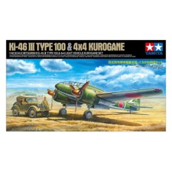 25217 - 1/48 Ki-46 III 100 Aircraft & Kurogane 4x4 Set