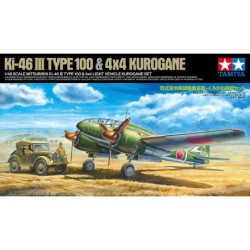 25217 - 1/48 Ki-46 III 100 Aircraft & Kurogane 4x4 Set