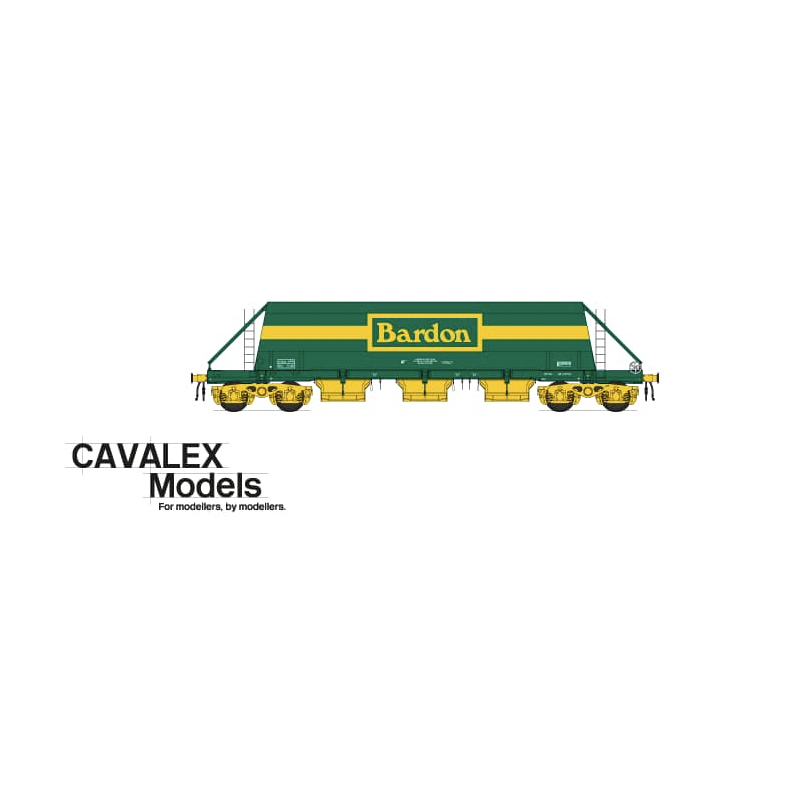 PHA/JGA - Bardon Hill - G&Y-SP - PHA/JGA Hopper - Bardon Hill Quarries (Green and Yellow) - Single Pack