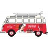 76VWS008CC - VW T1 Bus and Surfboards Coca Cola