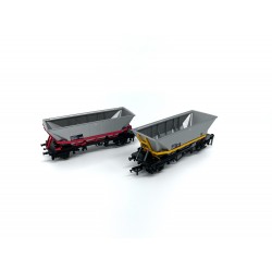 HAA01 C TP K(1) - Cavalex 4mm HAA Wagon - Coal (Yellow Cradle) - HAA Triple Pack (Set 1)  - KMS Railtech Exclusive