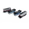 HAA01 AS TP K(1) - Cavalex 4mm HAA Wagon - Blue Cradle - HAA Triple Pack (Set 1)  - KMS Railtech Exclusive