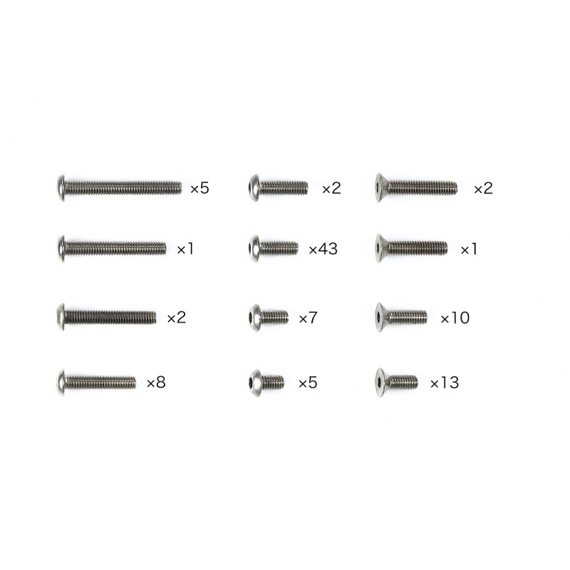 47509 - XM-01 Titanium Screw Set
