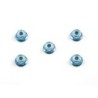 53159 - 4Mm Flange Lock Nut Blue