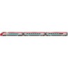 2000E - Pendolino - 390049 "Virgin Express" - Virgin original livery (striped doors) - 9 Car Set