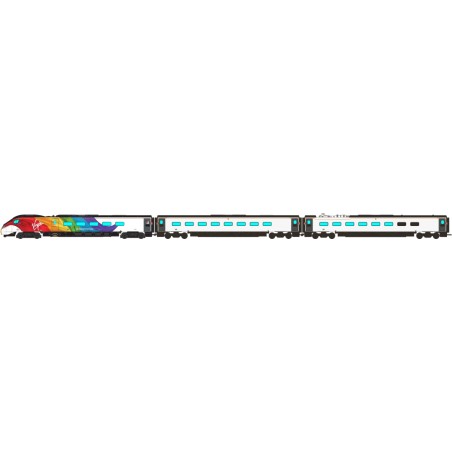 2000G - Pendolino - 390045 "Virgin Pride" - Virgin Flowing Silk Rainbow livery - 9 Car Set