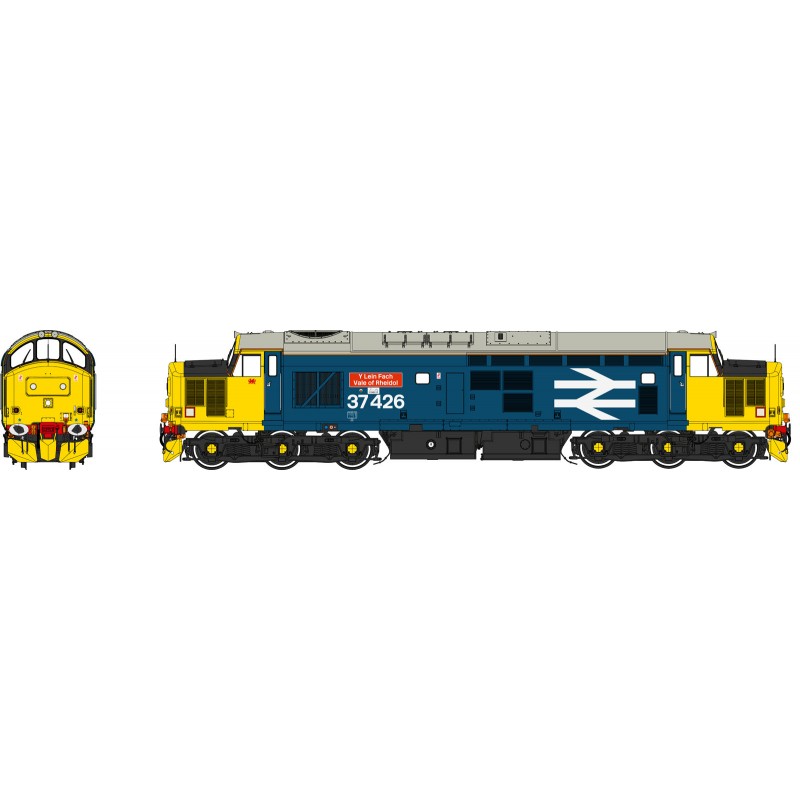 HN3754 - Class 37 426 "Vale Of Rhiedol" BR Large Logo Blue