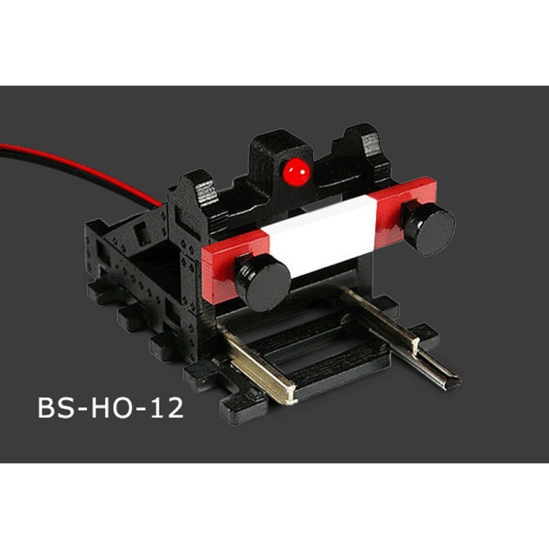 PBF-HO-12 - HO/OO Scale Buffer Stop w/Flashing Light (wired)