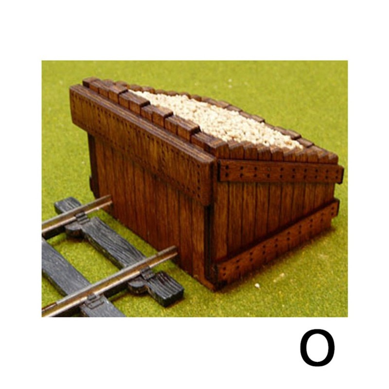 PBF-OS-08 - O Scale Scale Authentic Wood Buffer Stop Kit (2 in a pack)
