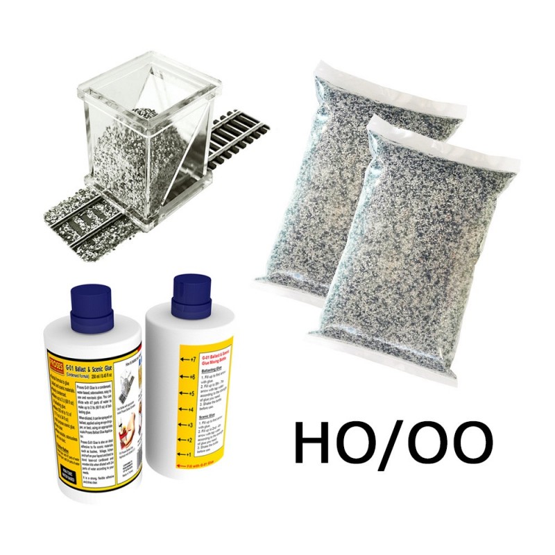 PBALKIT-02 - Complete Ballasting Kit HO (Ballast, glue, ballast spreader)