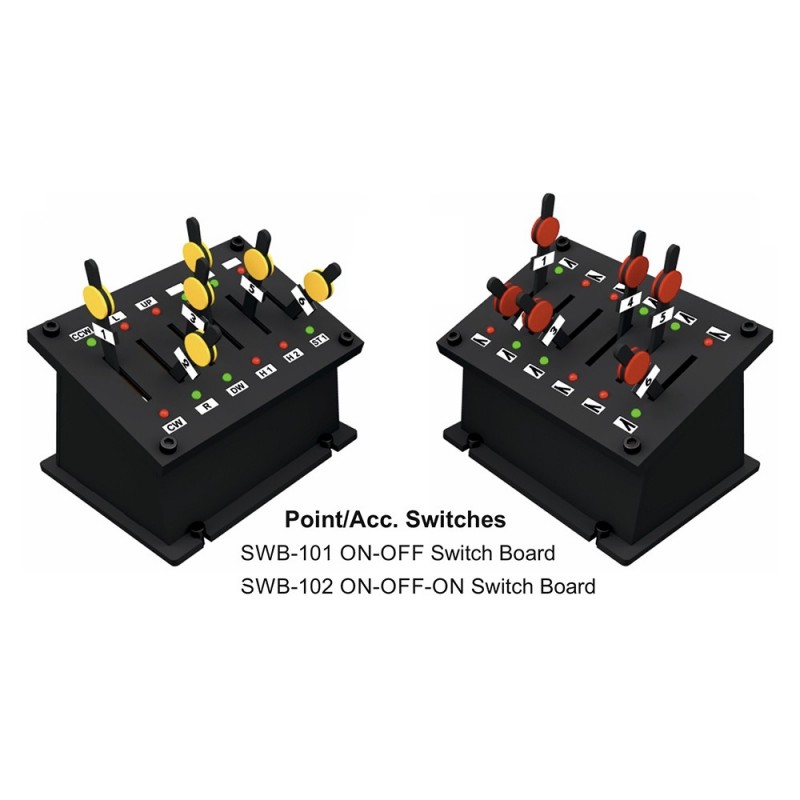 PSWB-101 - Point Control Switch Board w/LED Indicators (6 switches)