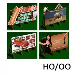 PLS-010 - Laser-Cut Outdoor Billboards Kit No:2 (4 in a set)