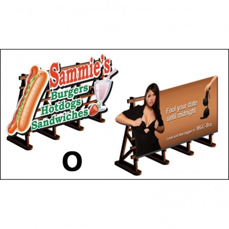 PLS-031 - O Scale 2 X Billboards No: 2 Magic Bra + Sammies