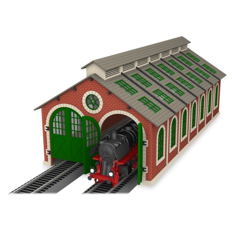 PLS-034 - O Scale Dual Stall Steam Era Engine House