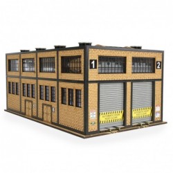 PLS-037 - HO/OO Scale Modern Engine House Kit w/Motorised Doors