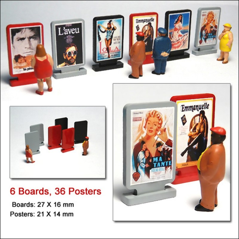 PSIGN-HO-01 - Film Posters & Advertising Boards for HO/OO