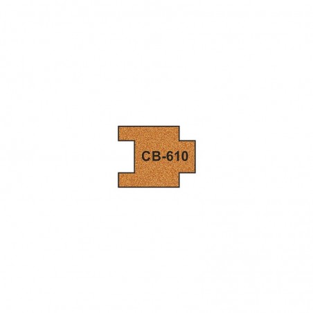 PCB-610 - 10 X Pre-Cut Cork Bed for R610 SH0rt Straight Track
