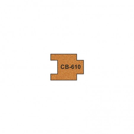 PCB-610 - 10 X Pre-Cut Cork Bed for R610 SH0rt Straight Track