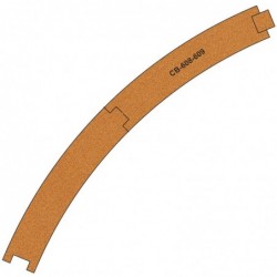 PCB-608-9 - 10 X Pre-Cut Cork Bed for R608-609 R3 Curve Tracks