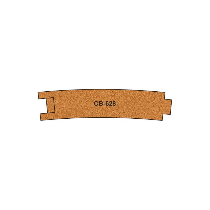 PCB-628 - 10 X Pre-Cut Cork Bed for R628 Curve Track