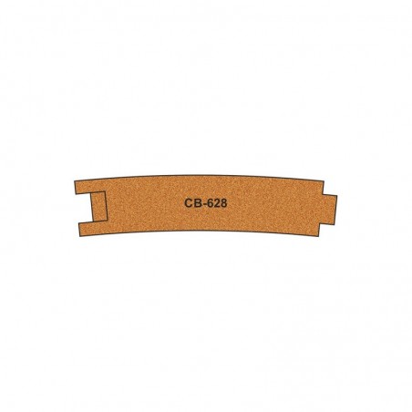 PCB-628 - 10 X Pre-Cut Cork Bed for R628 Curve Track