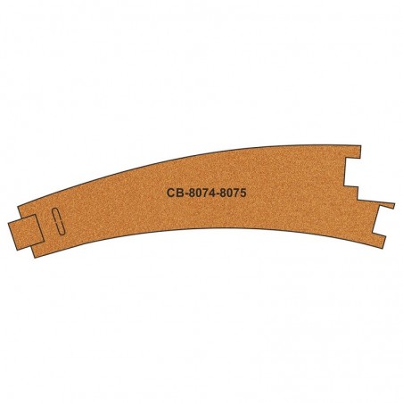 PCB-8074-5 - 10 X Pre-Cut Cork Bed for R8074-8075 Curve Points