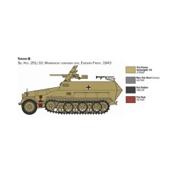 7079 - Sd.Kfz. 251/10 with 4 Figures