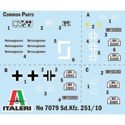 7079 - Sd.Kfz. 251/10 with 4 Figures