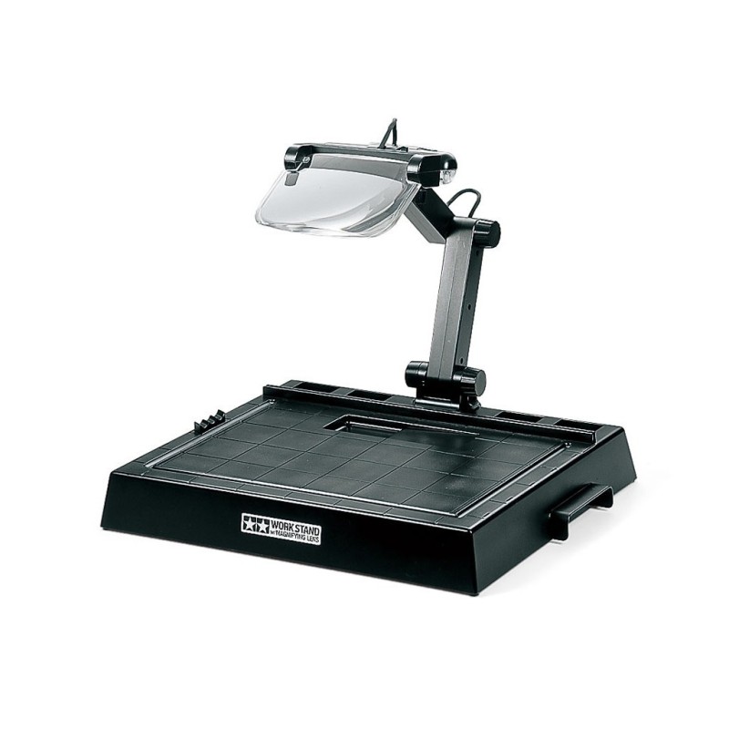 74064 - Work Stand with Magnifying Lens & LED Lights
