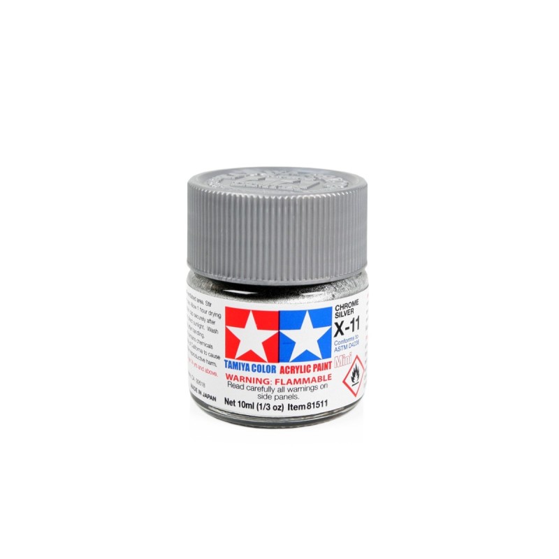 81511 - Acrylic Mini X-11 Chrome Silver