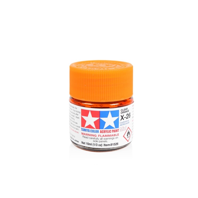 81526 - Acrylic Mini X-26 Clear Orange